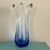 Beautiful example, intense cobalt blue color at base with bee to colorless glass. Satisfyingly weighty while still precise...