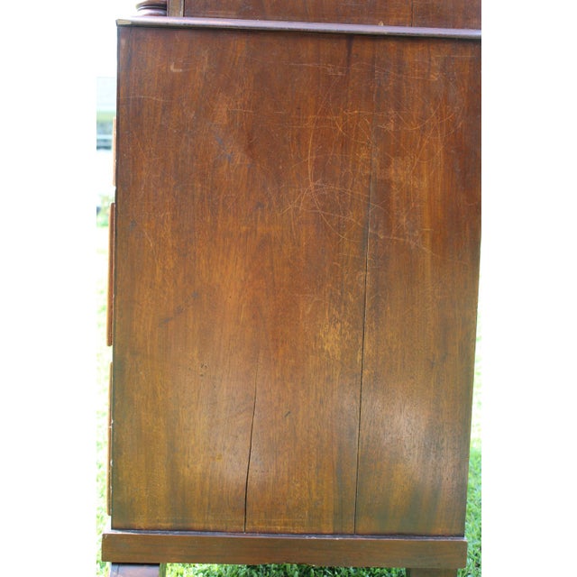 Antique Empire Linen Press Crafted by W. A. Willcocks of Guernsey For Sale - Image 14 of 18