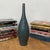 Glazed Teal & Amber Textured Ceramic Vase with Narrow Neck For Sale - Image 4 of 10