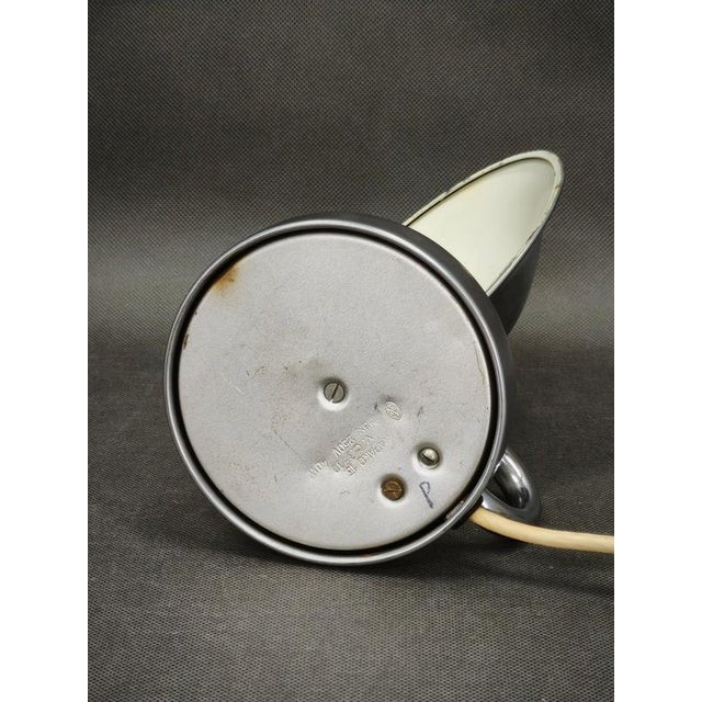 Gold Bauhaus Chrome Table Lamp Model 3530 by Napako, Czechoslovakia, 1930s For Sale - Image 8 of 11