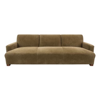 1990s Palazzo Style Leather Sofa For Sale