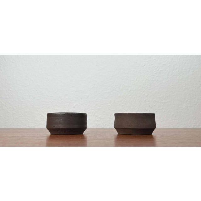 Small Mid-Century Modern Danish Studio Pottery Bowls, 1960s, Set of 2, in Very Good conditions. Designed 1960 to 1969