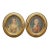 Vintage French Oval Portraits Sophie & Louis Dauphin of France 18" - Set of 2 For Sale