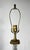 Metal Vintage Neoclassical Diamond-Cut Crystal & Brass Ionic Column Table Lamp For Sale - Image 7 of 10