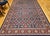 Vintage Persian Tabriz Afshan Rug, Hand-Knotted Wool, Allover Geometric Caucasian Kuba Pattern, Navy & Red, 7x10 For Sale - Image 14 of 18