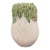 Hand-Crafted Italian Majolica Cabbage and Succulent Ceramic Vase For Sale