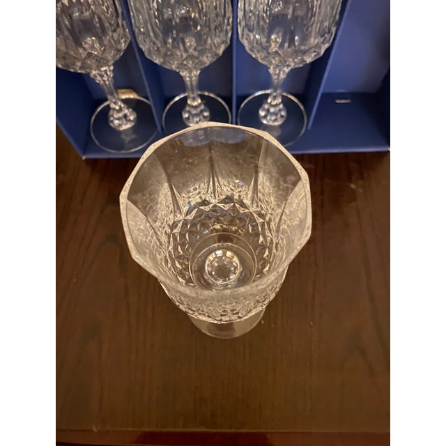 Mid-Century Modern 1970s Longchamps Cristal D’arques 8 Ounce Wine Glasses For Sale - Image 3 of 4