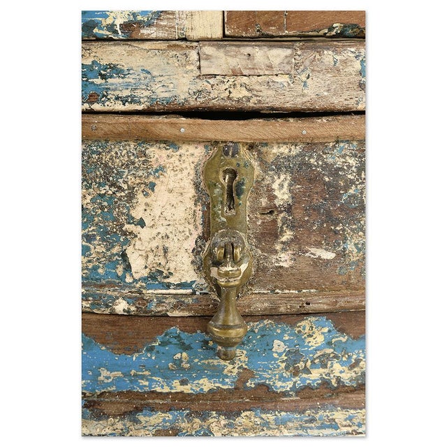 Wall-Mounted Display Case in Patinated Wood For Sale - Image 6 of 8
