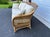 Vintage Henry Link Wicker Rattan Sofa – Scalloped Braided 3-Seater Couch White For Sale - Image 6 of 10