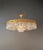 An elegant oval flush mount chandelier with balanced proportions and a refined presence. Fully restored in our Berlin...