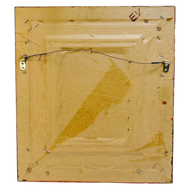 Paint Mid-Century Framed Oil on Board Portrait of a Rough Collie For Sale - Image 7 of 7