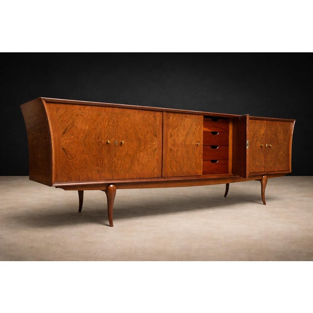 Caviuna Wood Credenza by Giuseppe Scapinelli for Zullo Sonato, Brazil, 1950s For Sale - Image 9 of 15
