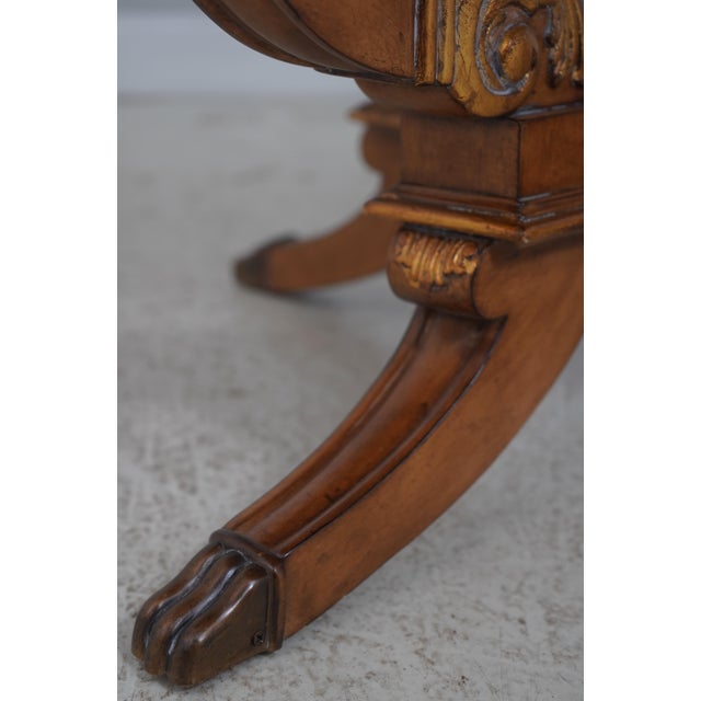 Century Round Marble Top French Empire Center Table For Sale - Image 11 of 18