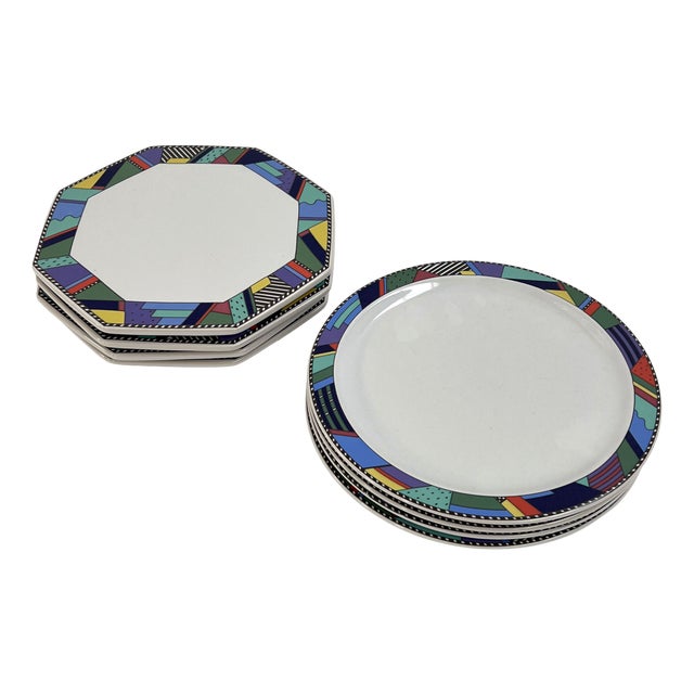 Plates Metropol by Barbara Brenner for Rosenthal, 1990s, Set of 8 For Sale