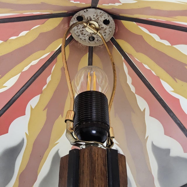 Amsterdam School Stained Glass Floor Light, 1920s For Sale - Image 11 of 18