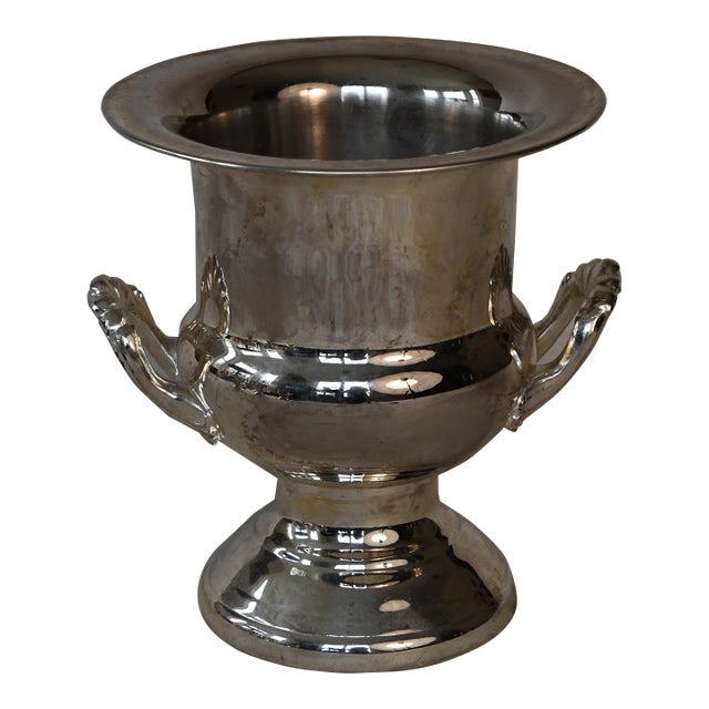 Vintage English Silverplate Trophy Urn For Sale