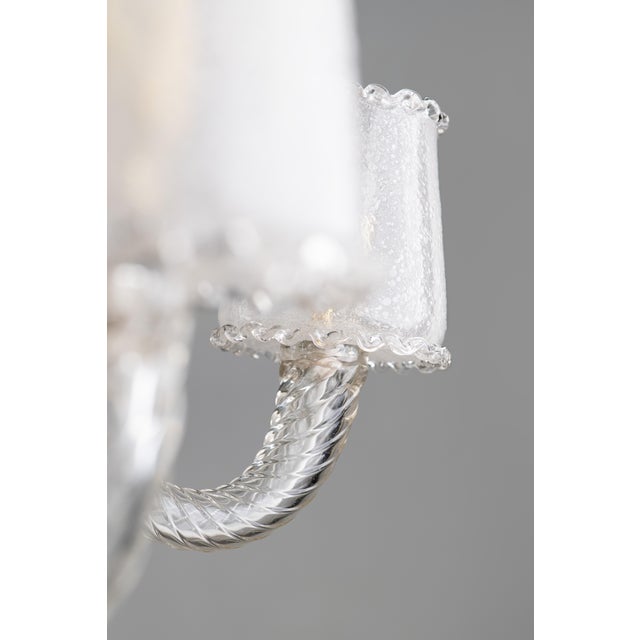 Large Art Deco Murano Glass Chandelier by Ercole Barovier for Barovier & Toso, 1940s For Sale - Image 9 of 18