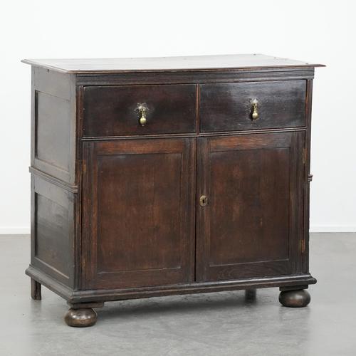 Antique English Two-Door Cabinet, 1700s For Sale - Image 12 of 12