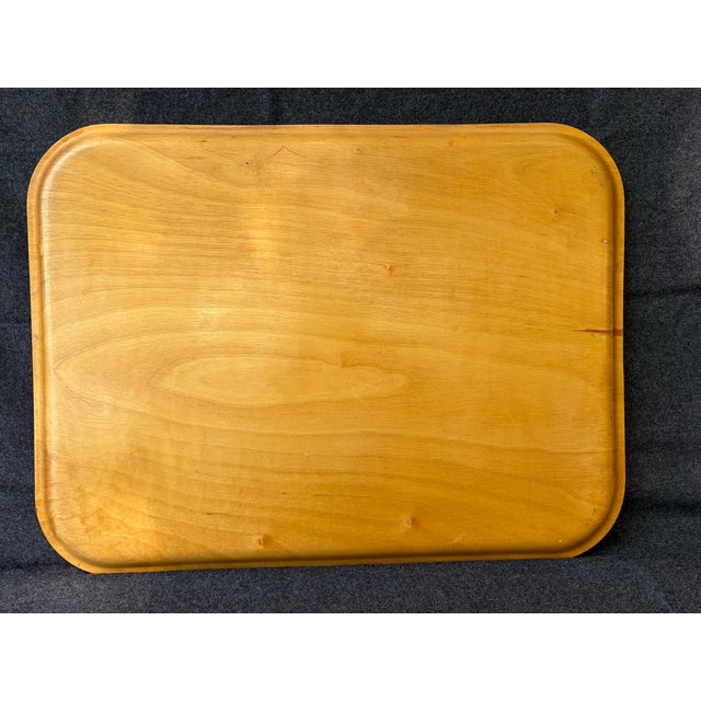 Vintage Handmade Wood Decoupage Denmark Travel Tray For Sale - Image 12 of 14