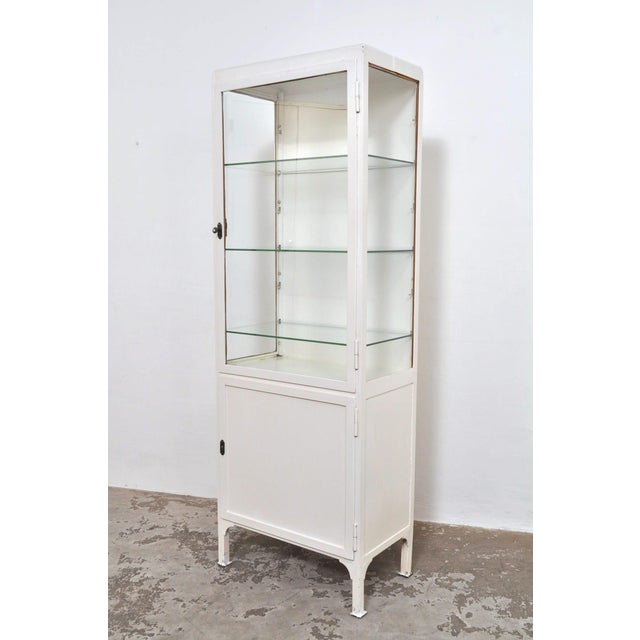 Metal Medical Cabinet in Iron and Glass, 1960s For Sale - Image 7 of 8