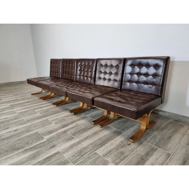 Czechoslovakian Armchairs by Ludvik Volak for Holes Tree, Set of 5 For Sale - Image 6 of 16