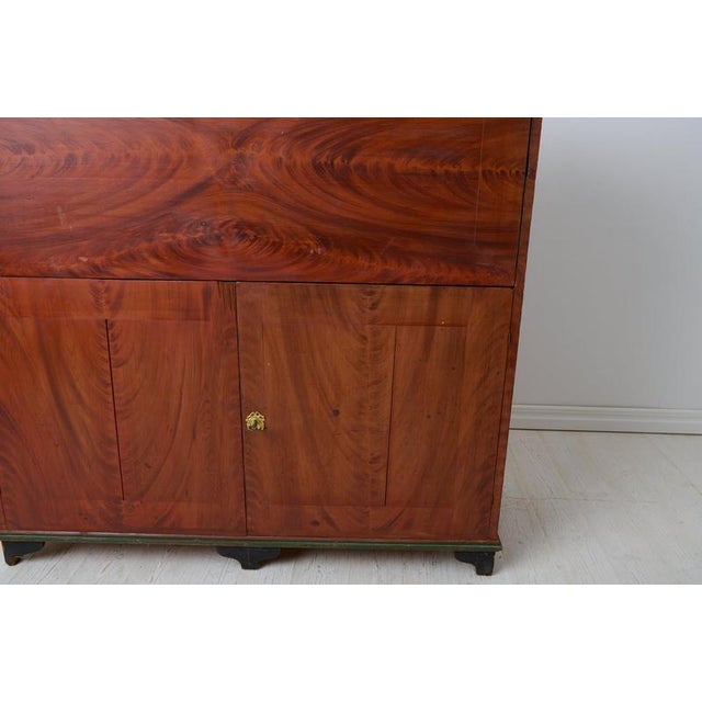 Antique Swedish Gustavian Secretary in Pine, 1850s For Sale - Image 12 of 14