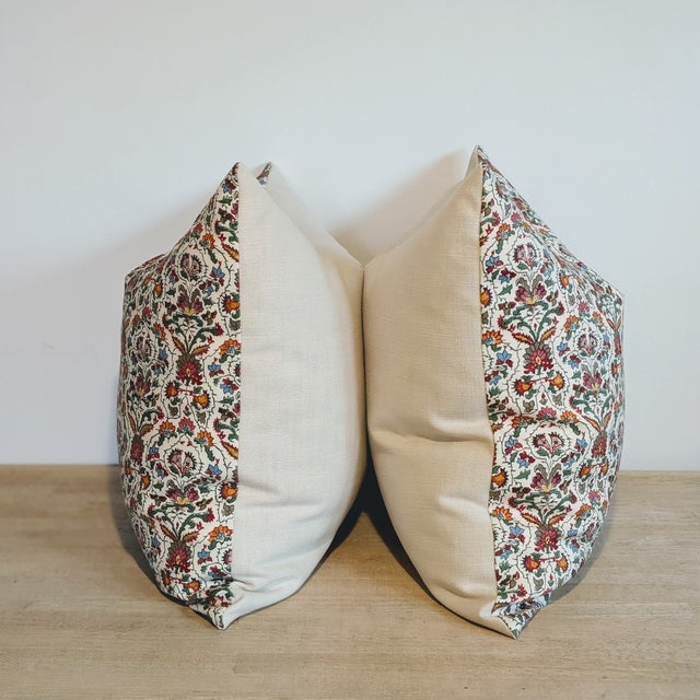 Traditional Soane Britain Musical Garden Pillows - Pair For Sale - Image 3 of 5