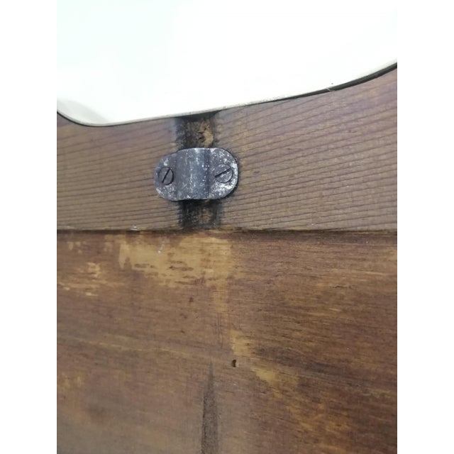 Vintage Mirror with Brass Frame, Italy, 1950s For Sale - Image 6 of 8