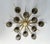 Italian 21st Century Star Satin Brass Smoky Murano Flush Mount by Fabio LTD For Sale - Image 3 of 9