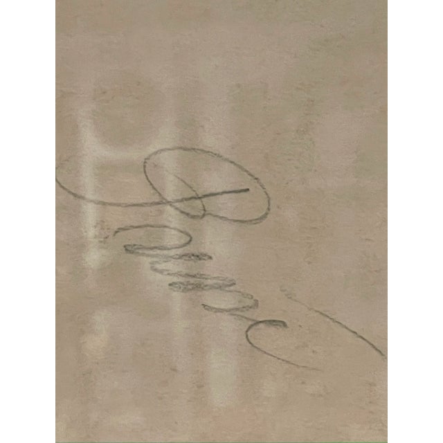 Original Antique French Hand Painted Floral Strike-Off For Sale - Image 10 of 13