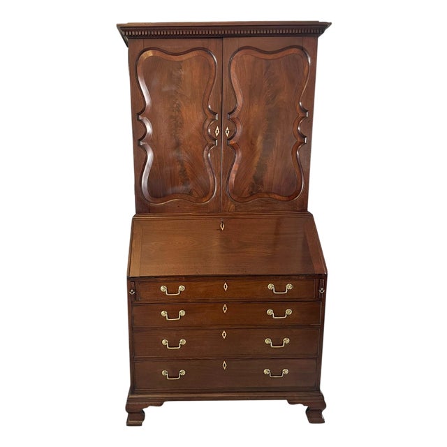 Antique George II Figured Mahogany Bookcase, 1740 For Sale