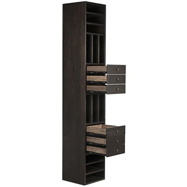 Noir NOIR Tubula Bookcase, Ebony Walnut For Sale - Image 4 of 5