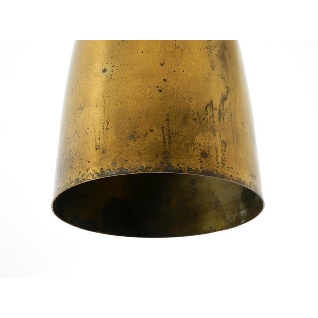 Large Mid-Century Modern Brass Ceiling Lamp, 1950s For Sale - Image 9 of 16