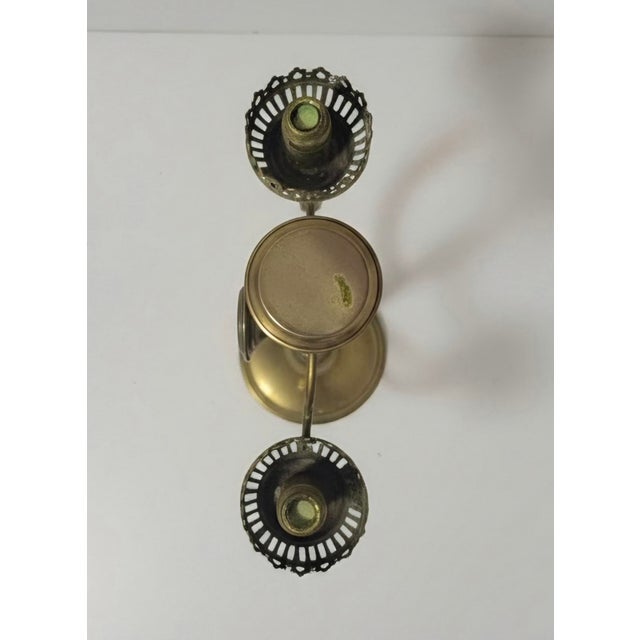 Glass Antique Victorian Student Lamp, Signed c.a. Kleemann & c.f.a. Hinrichs For Sale - Image 7 of 12