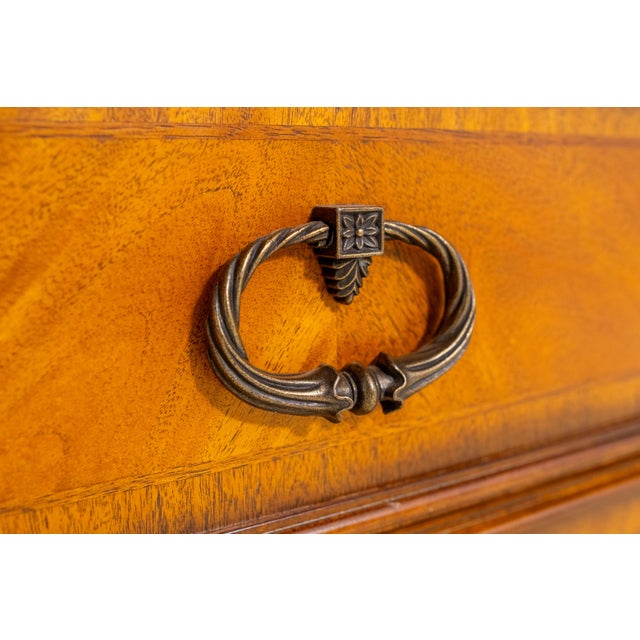 French Louis XVI Style Walnut Finish Sideboard For Sale - Image 13 of 18