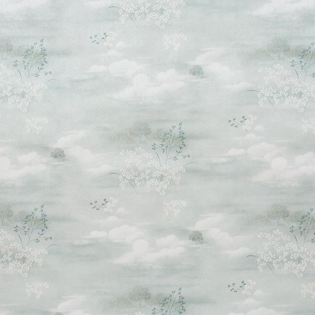 Schumacher Calm Skies Wallcovering In Sky For Sale