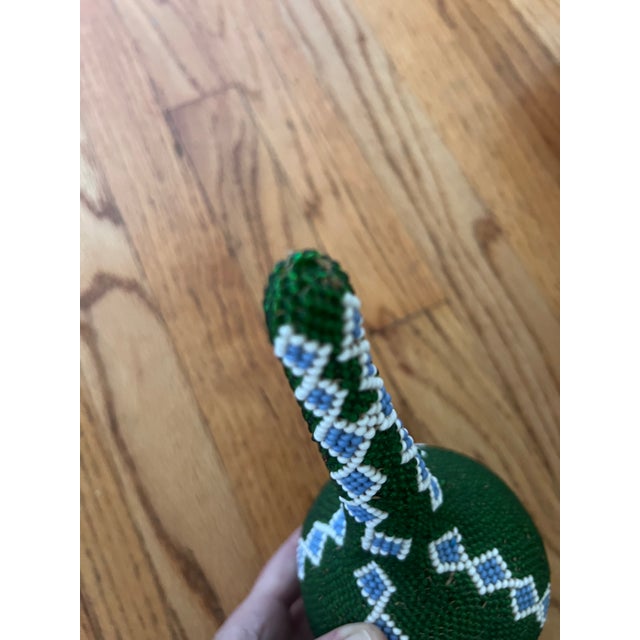 Wood 1980s Beaded Gourd For Sale - Image 7 of 7