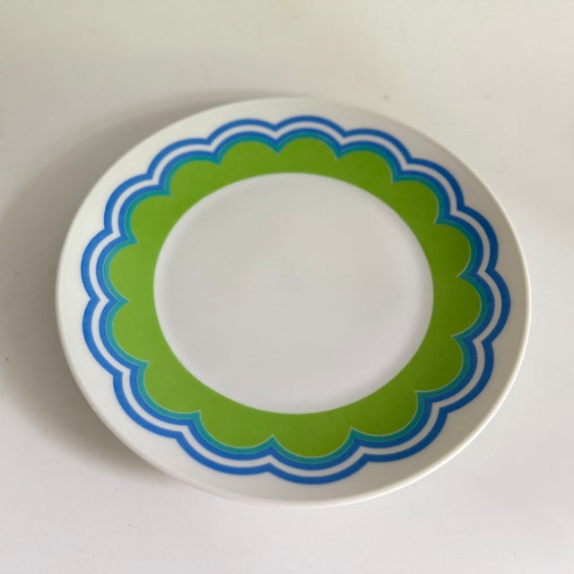 Ceramic Berlin Coffee Cup, Saucer and Breakfast Plate by Hans-Theodor Baumann for Rosenthal Germany, 1970, Set of 3 For Sale - Image 7 of 8