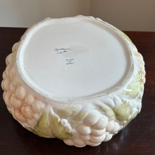 Mid-20th Century Italian Hand Painted Majolica Tureen, Nove Italy For Sale - Image 16 of 18