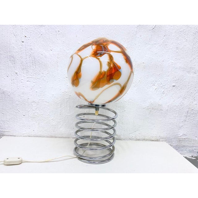 1970s Vintage Spiral Table Lamp, 1970s For Sale - Image 5 of 10