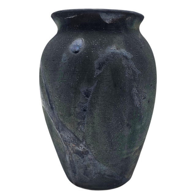Green Norman J. Strong Studio Pottery Vase, Signed, 9.5" For Sale - Image 8 of 10