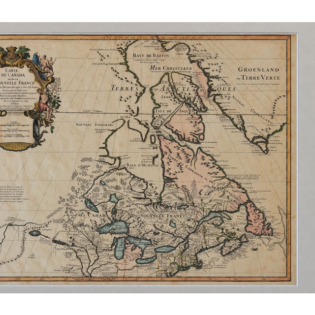 Traditional Great Lakes and Canada Map — By Guillaume Delisle, Dezauche, Paris, 1783 For Sale - Image 3 of 4