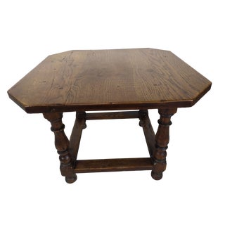 Rustic Oak Coffee Table, 1950s For Sale
