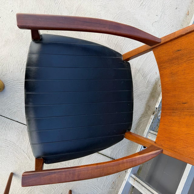 Mid 20th Century Attributed to Paul McCobb for Lane Rosewood “Delineator” Mid Century Modern Dining Set With 6 Chairs For Sale - Image 9 of 12