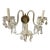 Hollywood Regency Crystal Wall Sconce 18x13 1930s For Sale