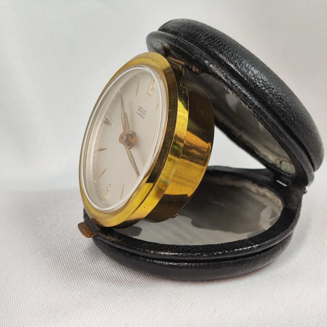 1970’s French and Japanese Folding Alarm Clocks - Set of 2 For Sale - Image 10 of 11