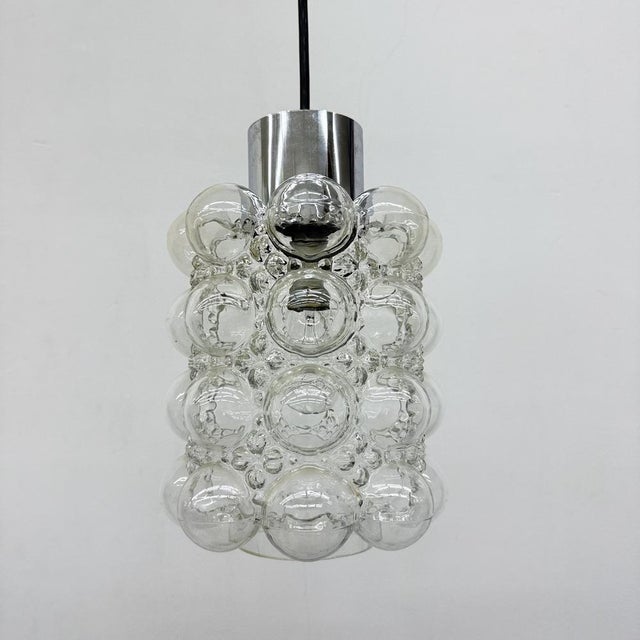 Large Bubble Glass Pendant by Helena Tynell for Limburg, Germany, 1970s For Sale - Image 10 of 18