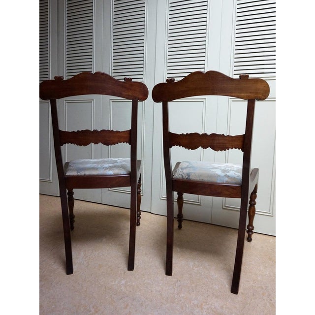 English Sheraton Mahogany Side Chairs, 1830s, Set of 2 For Sale - Image 11 of 14