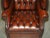 Animal Skin Late 20th Century Fully Restored Hand-Dyed Cigar Brown Leather Chesterfield Tufted Porters Armchair For Sale - Image 7 of 13