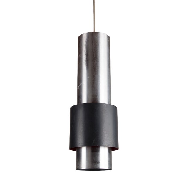 Large Danish Aluminium Ceiling Lamp Zenith Model by Jo Hammerborg for Fog & Mørup, 1960s For Sale